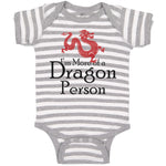 Baby Clothes I'M More of A Dragon Person Funny Nerd Geek Baby Bodysuits Cotton