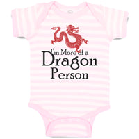 Baby Clothes I'M More of A Dragon Person Funny Nerd Geek Baby Bodysuits Cotton