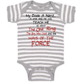 Baby Clothes My Dad's A Nerd and 1 Day He Will Teach Me Funny Nerd Cotton