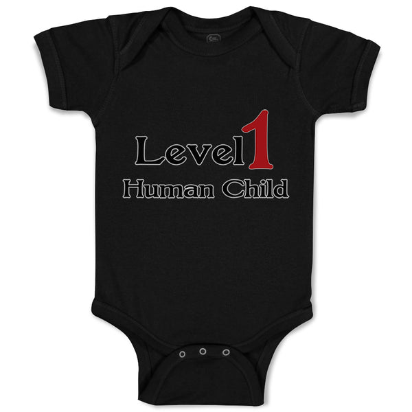 Baby Clothes Level 1 Human Child Funny Nerd Geek Baby Bodysuits Cotton