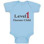 Baby Clothes Level 1 Human Child Funny Nerd Geek Baby Bodysuits Cotton