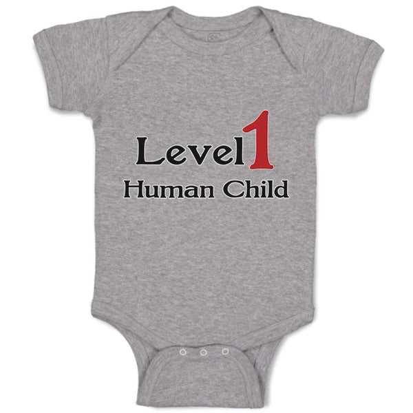 Baby Clothes Level 1 Human Child Funny Nerd Geek Baby Bodysuits Cotton