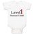 Baby Clothes Level 1 Human Child Funny Nerd Geek Baby Bodysuits Cotton