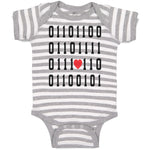 Baby Clothes 1101100 Funny Nerd Geek Baby Bodysuits Boy & Girl Cotton