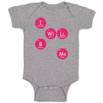 Baby Clothes I Wi Ll B Me Funny Nerd Geek Baby Bodysuits Boy & Girl Cotton