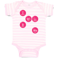 Baby Clothes I Wi Ll B Me Funny Nerd Geek Baby Bodysuits Boy & Girl Cotton