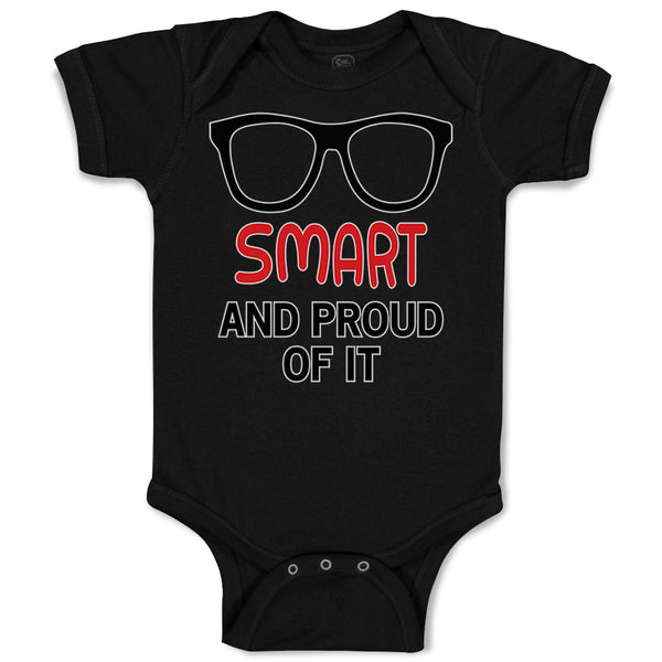 Baby Clothes Smart and Proud of It Funny Nerd Geek Baby Bodysuits Cotton