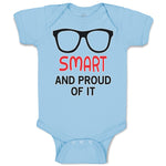 Baby Clothes Smart and Proud of It Funny Nerd Geek Baby Bodysuits Cotton