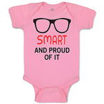Baby Clothes Smart and Proud of It Funny Nerd Geek Baby Bodysuits Cotton
