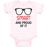 Baby Clothes Smart and Proud of It Funny Nerd Geek Baby Bodysuits Cotton