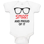 Baby Clothes Smart and Proud of It Funny Nerd Geek Baby Bodysuits Cotton