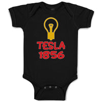 Baby Clothes Tesla 1856 Funny Nerd Geek Baby Bodysuits Boy & Girl Cotton