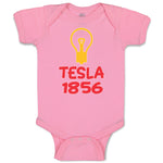 Baby Clothes Tesla 1856 Funny Nerd Geek Baby Bodysuits Boy & Girl Cotton