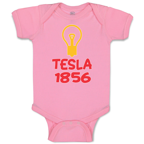 Baby Clothes Tesla 1856 Funny Nerd Geek Baby Bodysuits Boy & Girl Cotton