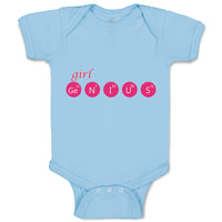 Baby Clothes Girl Ge N I U S Funny Nerd Geek Baby Bodysuits Boy & Girl Cotton