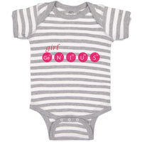 Baby Clothes Girl Ge N I U S Funny Nerd Geek Baby Bodysuits Boy & Girl Cotton