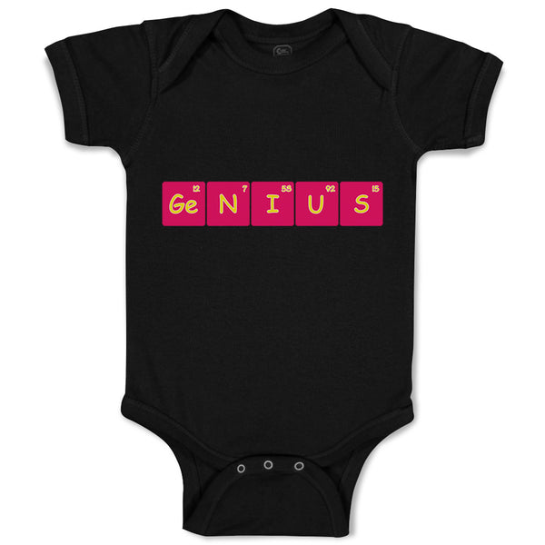 Baby Clothes Ge N I U S Funny Nerd Geek Baby Bodysuits Boy & Girl Cotton