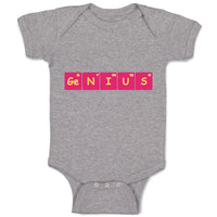 Baby Clothes Ge N I U S Funny Nerd Geek Baby Bodysuits Boy & Girl Cotton