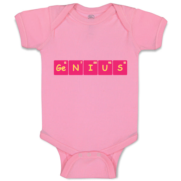 Baby Clothes Ge N I U S Funny Nerd Geek Baby Bodysuits Boy & Girl Cotton