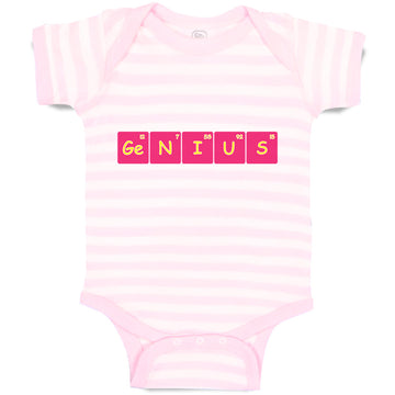 Baby Clothes Ge N I U S Funny Nerd Geek Baby Bodysuits Boy & Girl Cotton