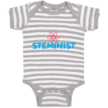 Baby Clothes Steminist Funny Nerd Geek Baby Bodysuits Boy & Girl Cotton