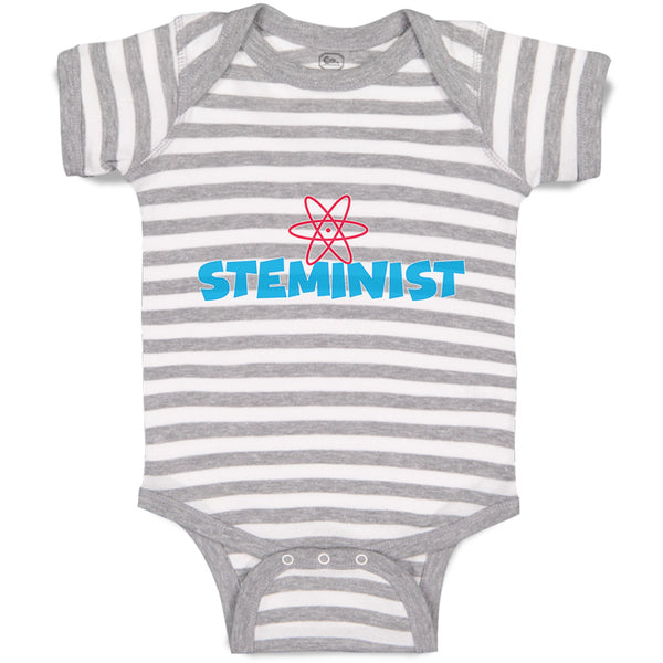 Baby Clothes Steminist Funny Nerd Geek Baby Bodysuits Boy & Girl Cotton