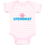 Baby Clothes Steminist Funny Nerd Geek Baby Bodysuits Boy & Girl Cotton