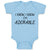 Baby Clothes I Know, I Know. I'M Adorable Baby Bodysuits Boy & Girl Cotton