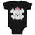 Baby Clothes Cross Bone Skull Head Baby Bodysuits Boy & Girl Cotton