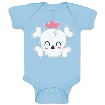 Baby Clothes Cross Bone Skull Head Baby Bodysuits Boy & Girl Cotton