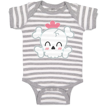 Baby Clothes Cross Bone Skull Head Baby Bodysuits Boy & Girl Cotton