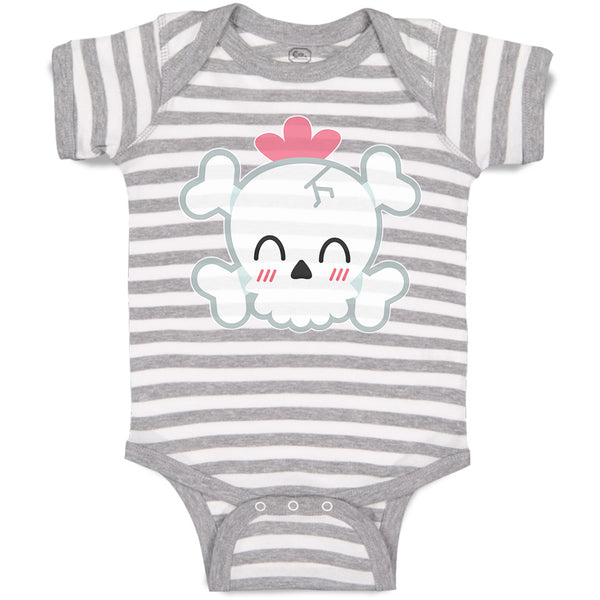 Baby Clothes Cross Bone Skull Head Baby Bodysuits Boy & Girl Cotton