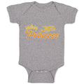 Baby Clothes Little Princess with Gold Crown Baby Bodysuits Boy & Girl Cotton