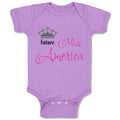 Baby Clothes Future Miss America Baby Bodysuits Boy & Girl Cotton