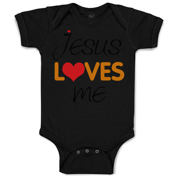 Baby Clothes Jesus Loves Me Christian Jesus God Baby Bodysuits Boy & Girl Cotton
