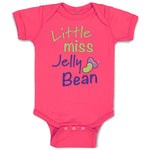 Baby Clothes Little Miss Jelly Bean Funny Humor Baby Bodysuits Boy & Girl Cotton