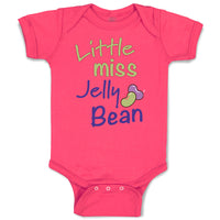 Baby Clothes Little Miss Jelly Bean Funny Humor Baby Bodysuits Boy & Girl Cotton