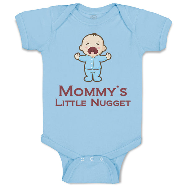 Baby Clothes Mommy's Little Nugget Funny Mom Mothers Day Baby Bodysuits Cotton