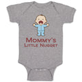Baby Clothes Mommy's Little Nugget Funny Mom Mothers Day Baby Bodysuits Cotton