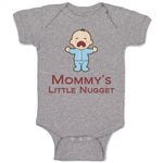 Baby Clothes Mommy's Little Nugget Funny Mom Mothers Day Baby Bodysuits Cotton