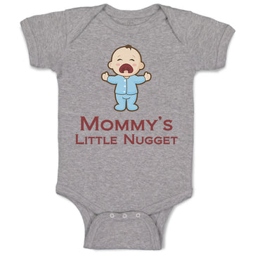 Baby Clothes Mommy's Little Nugget Funny Mom Mothers Day Baby Bodysuits Cotton
