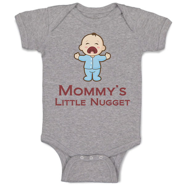 Baby Clothes Mommy's Little Nugget Funny Mom Mothers Day Baby Bodysuits Cotton