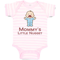 Baby Clothes Mommy's Little Nugget Funny Mom Mothers Day Baby Bodysuits Cotton