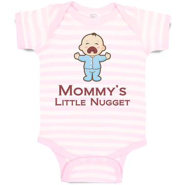 Baby Clothes Mommy's Little Nugget Funny Mom Mothers Day Baby Bodysuits Cotton