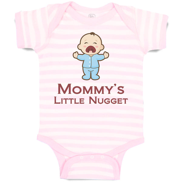 Baby Clothes Mommy's Little Nugget Funny Mom Mothers Day Baby Bodysuits Cotton