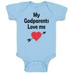 Baby Clothes My Godparents Love Me A Baby Bodysuits Boy & Girl Cotton