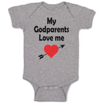 Baby Clothes My Godparents Love Me A Baby Bodysuits Boy & Girl Cotton