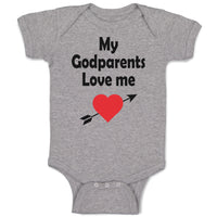 Baby Clothes My Godparents Love Me A Baby Bodysuits Boy & Girl Cotton