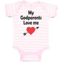 Baby Clothes My Godparents Love Me A Baby Bodysuits Boy & Girl Cotton