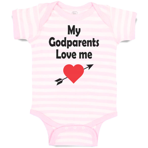 Baby Clothes My Godparents Love Me A Baby Bodysuits Boy & Girl Cotton